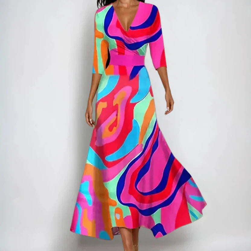 Emilia | Women's Elegant Floral Wedding Guest Dress