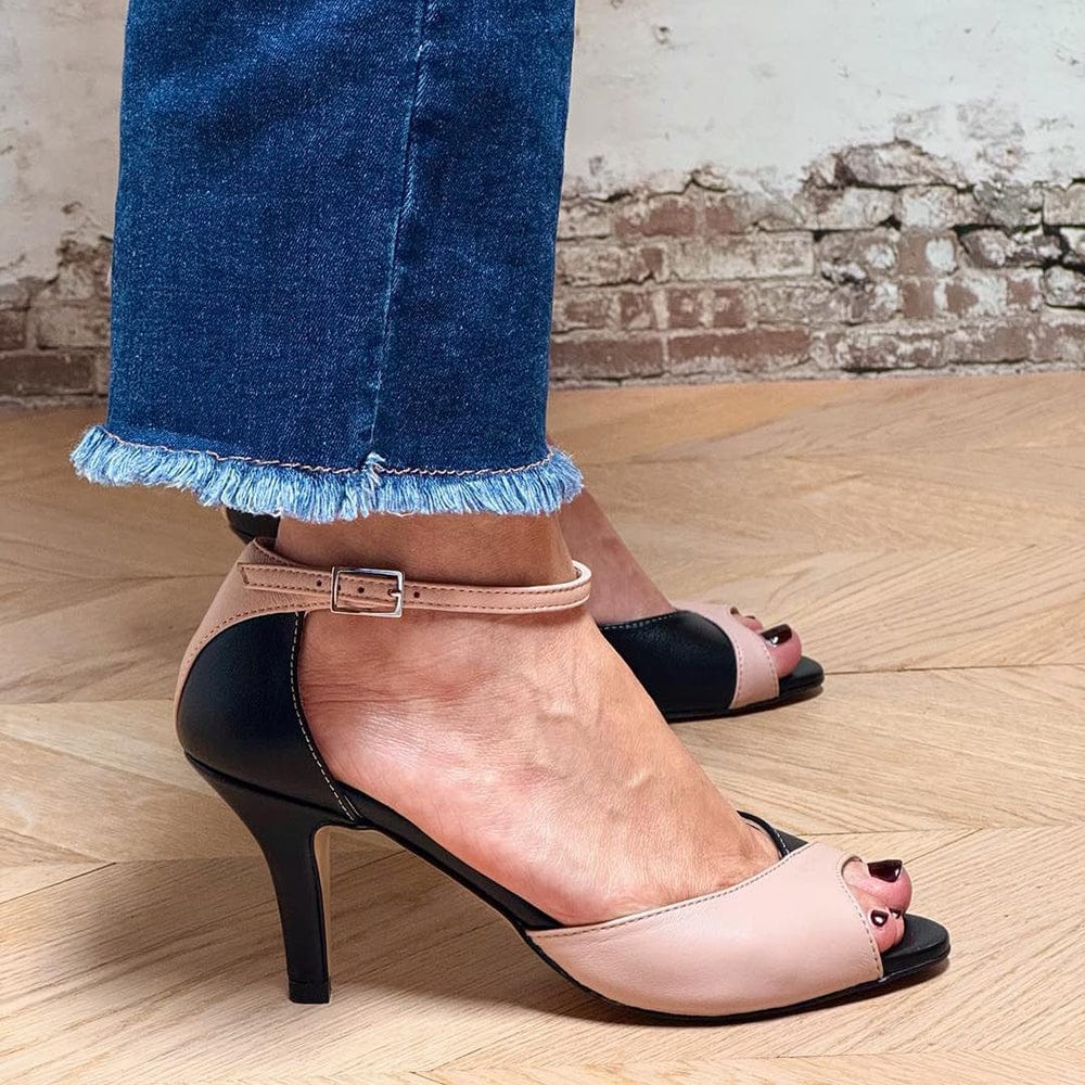 Ophelia | Women's Elegant Open Toe Mid Heels