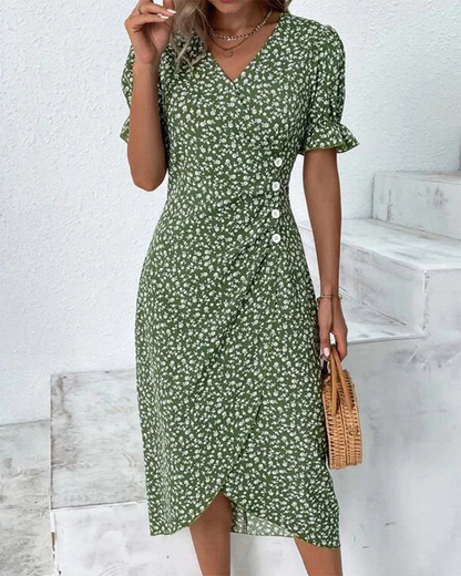 Raina | Women’s Summer Floral Wrap Dress