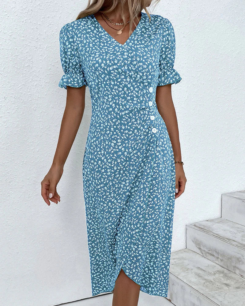 Raina | Women’s Summer Floral Wrap Dress