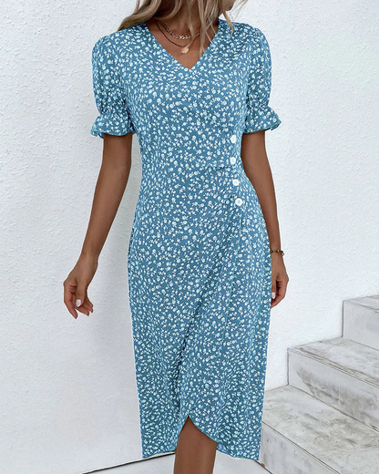 Raina | Women’s Summer Floral Wrap Dress