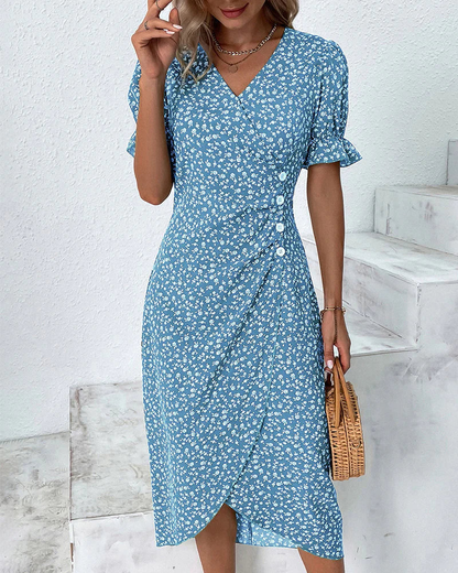 Raina | Women’s Summer Floral Wrap Dress