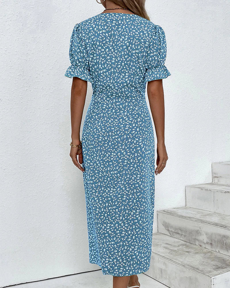 Raina | Women’s Summer Floral Wrap Dress