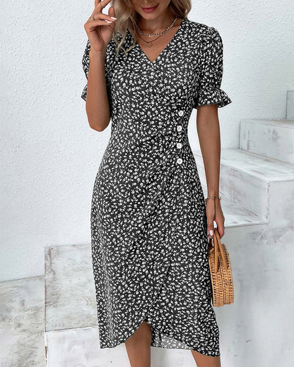 Raina | Women’s Summer Floral Wrap Dress