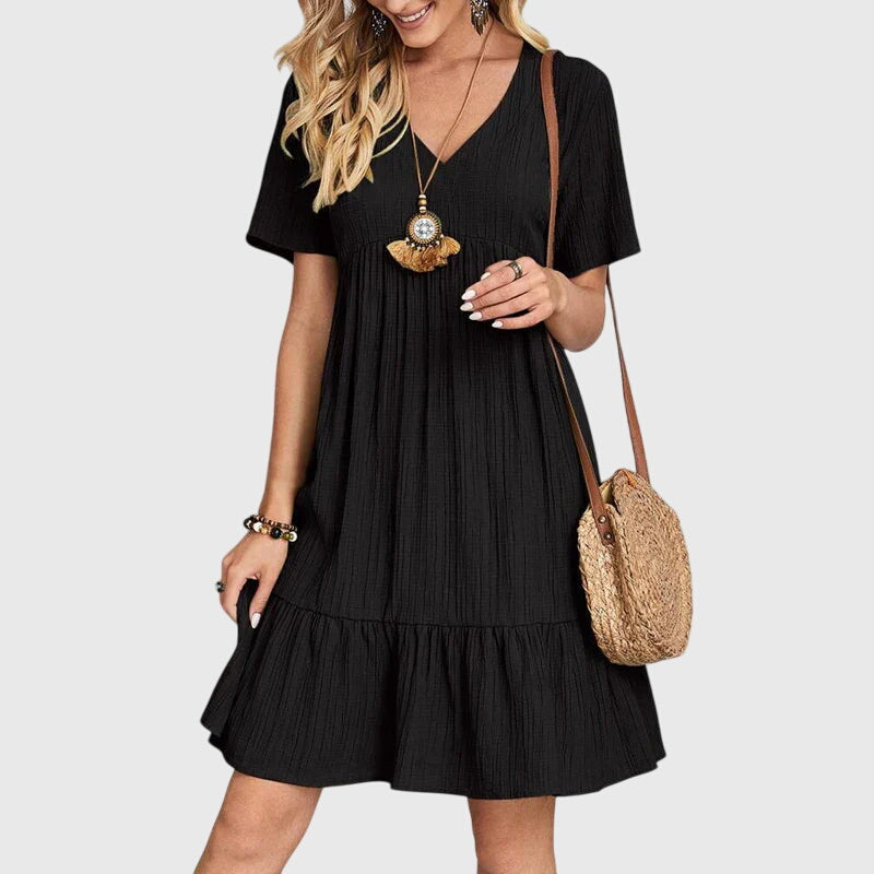 Willow | Women's Casual Summer Boho Ruffle Dress