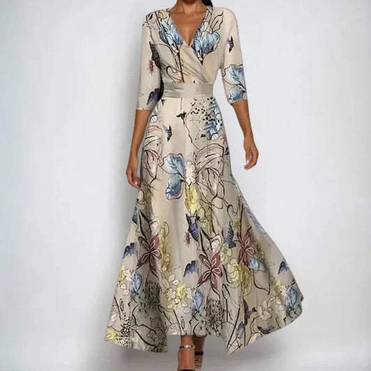 Emilia | Women's Elegant Floral Wedding Guest Dress