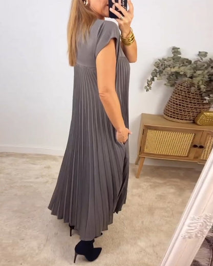 Olivia | Women's Elegant Maxi Pleated Dress