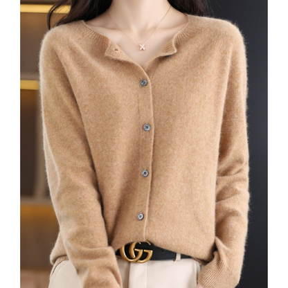 Jazlyn | Women’s Round Neck Relaxed Fit Cardigan