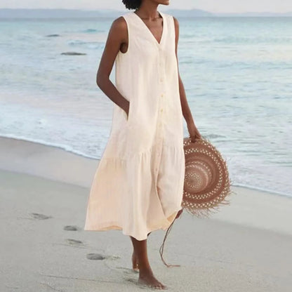 Opal | Women's Casual Beach Dress With Tummy Coverage