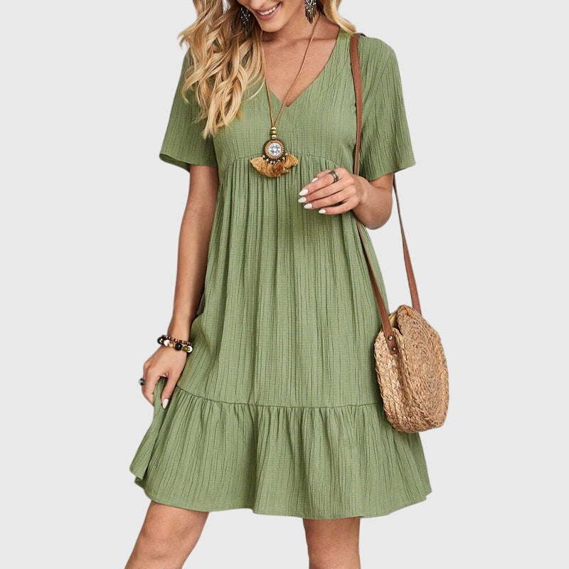 Willow | Women's Casual Summer Boho Ruffle Dress