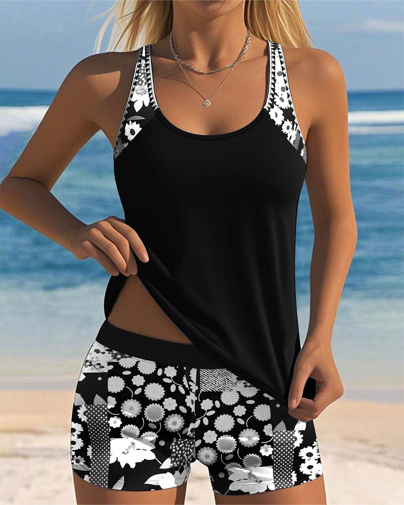 Melanie | Women's Floral Two-Piece Swimsuit