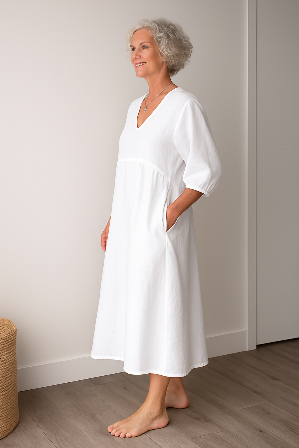 Chena | Women's Casual Shortsleeve V-Neck Dress