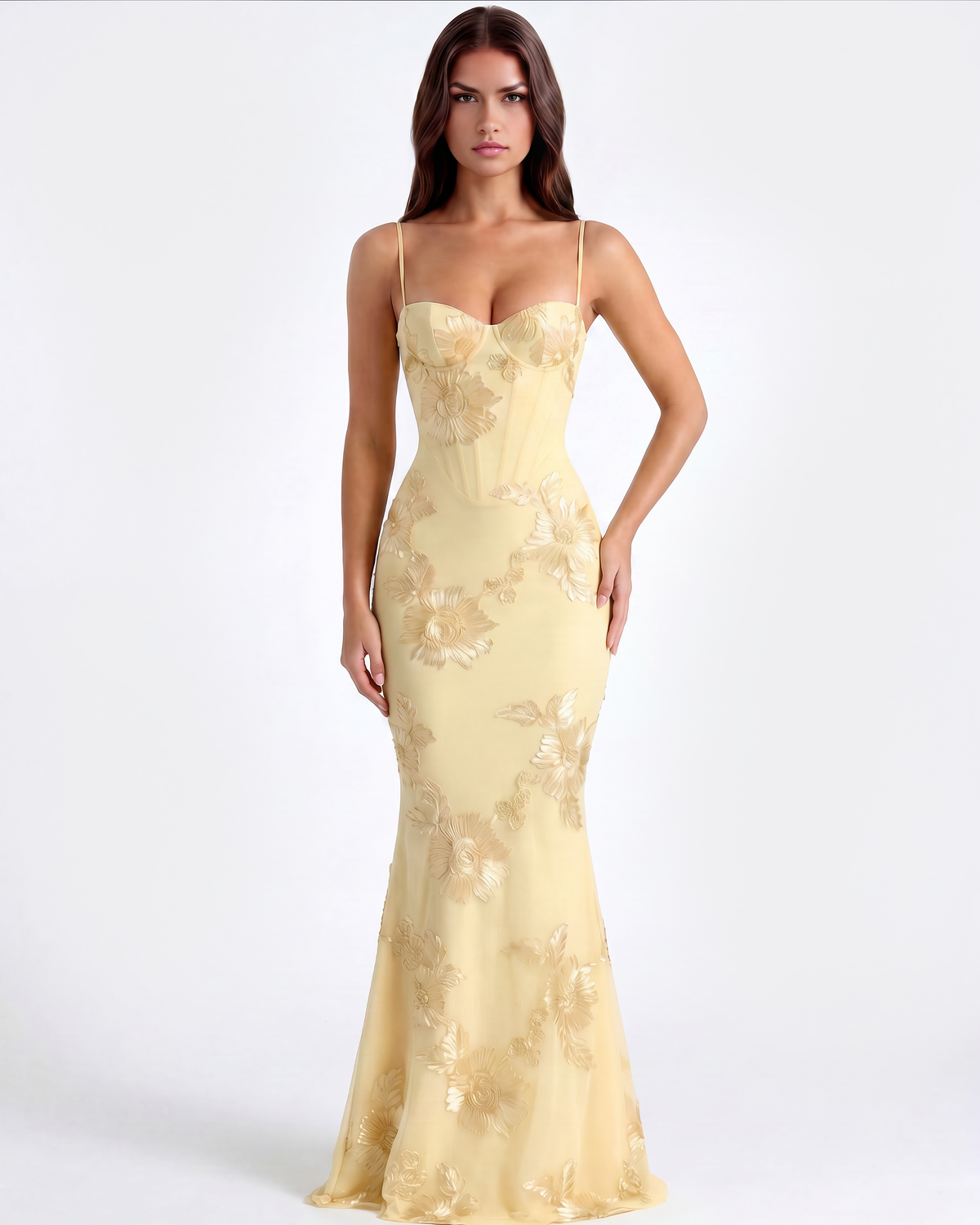 Madelyn | Women's Embroidered Formal Wedding Guest Dress