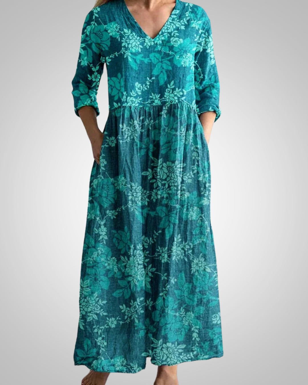 Rebecca | Women's Summer V-Neck Midi Dress