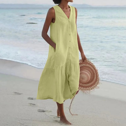 Opal | Women's Casual Beach Dress With Tummy Coverage
