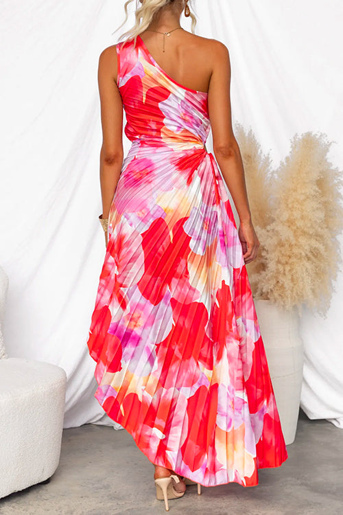 Chechi | Women's Pleated One-shoulder Summer Dress