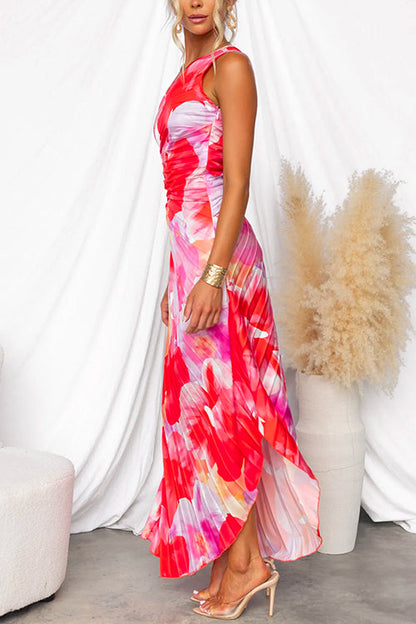 Chechi | Women's Pleated One-shoulder Summer Dress
