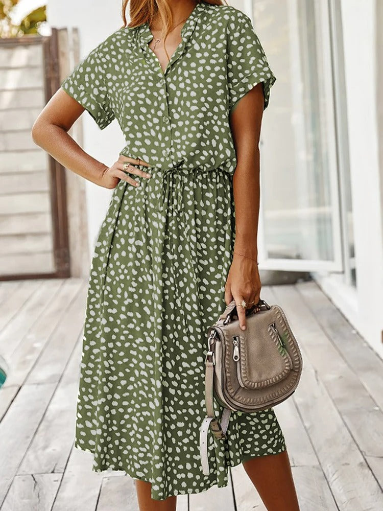 Emerie | Women's Casual Printed Shirt Dress