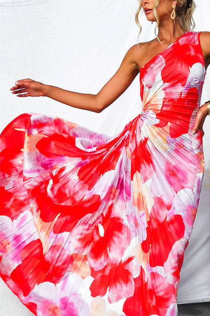 Chechi | Women's Pleated One-shoulder Summer Dress
