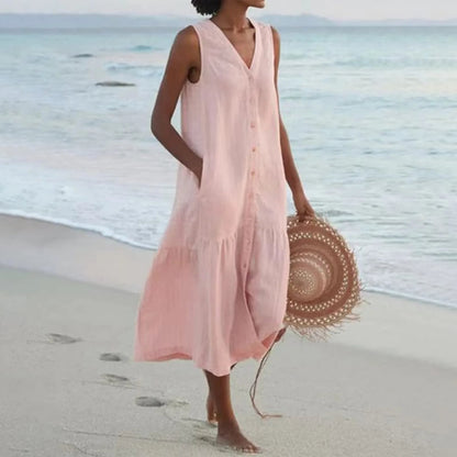 Opal | Women's Casual Beach Dress With Tummy Coverage