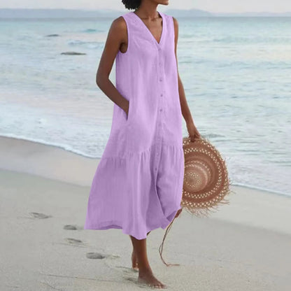 Opal | Women's Casual Beach Dress With Tummy Coverage
