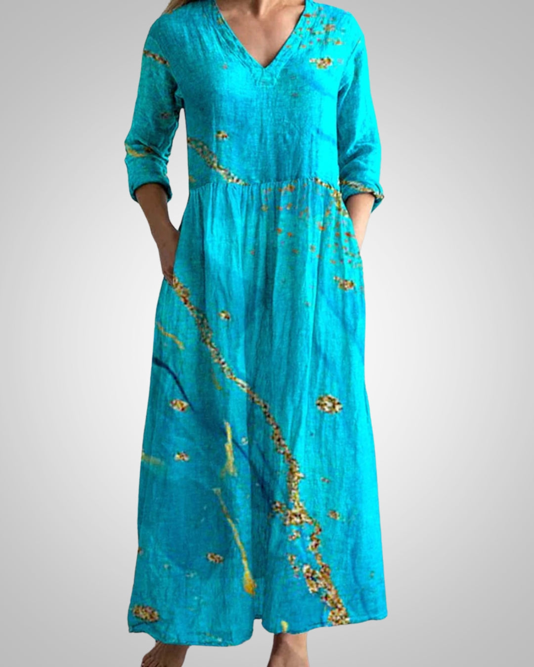 Rebecca | Women's Summer V-Neck Midi Dress