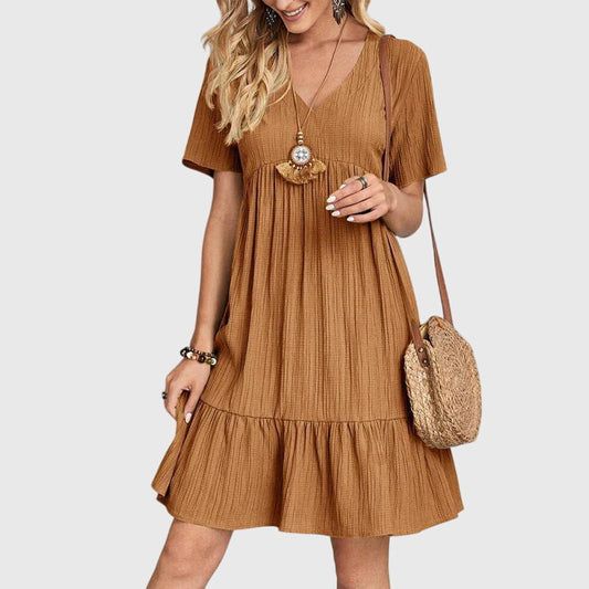 Willow | Women's Casual Summer Boho Ruffle Dress