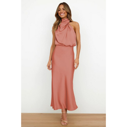 Chelsea | Women's Halter-Neck Festive Midi Dress