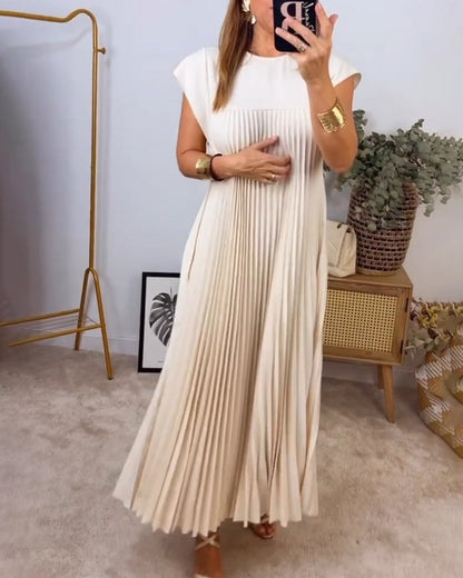 Olivia | Women's Elegant Maxi Pleated Dress