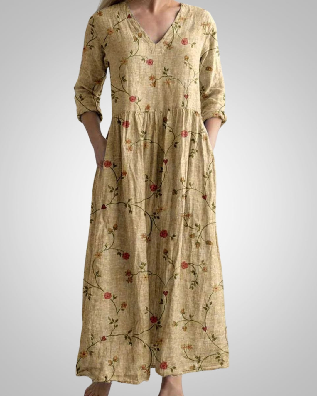 Rebecca | Women's Summer V-Neck Midi Dress