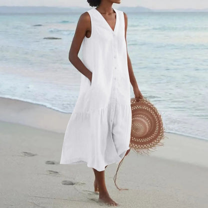 Opal | Women's Casual Beach Dress With Tummy Coverage