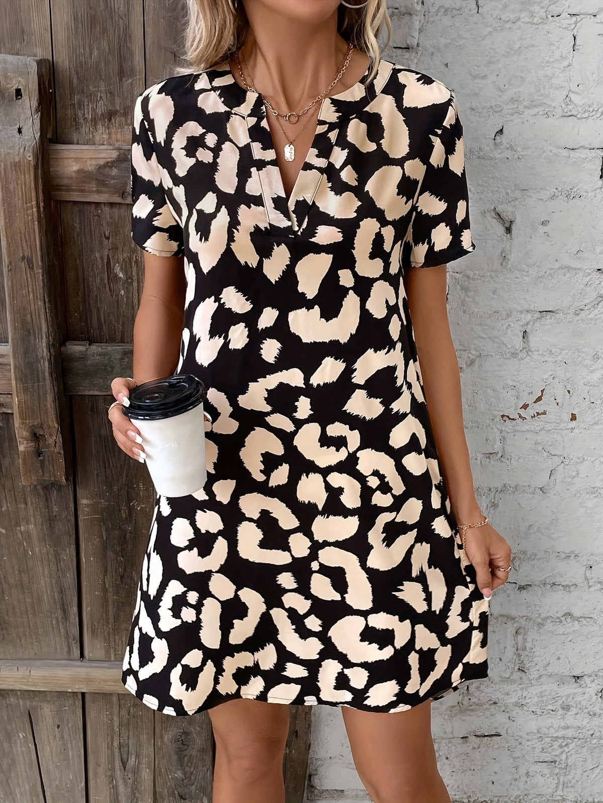 Naila | Women's Casual Printed Midi Dress