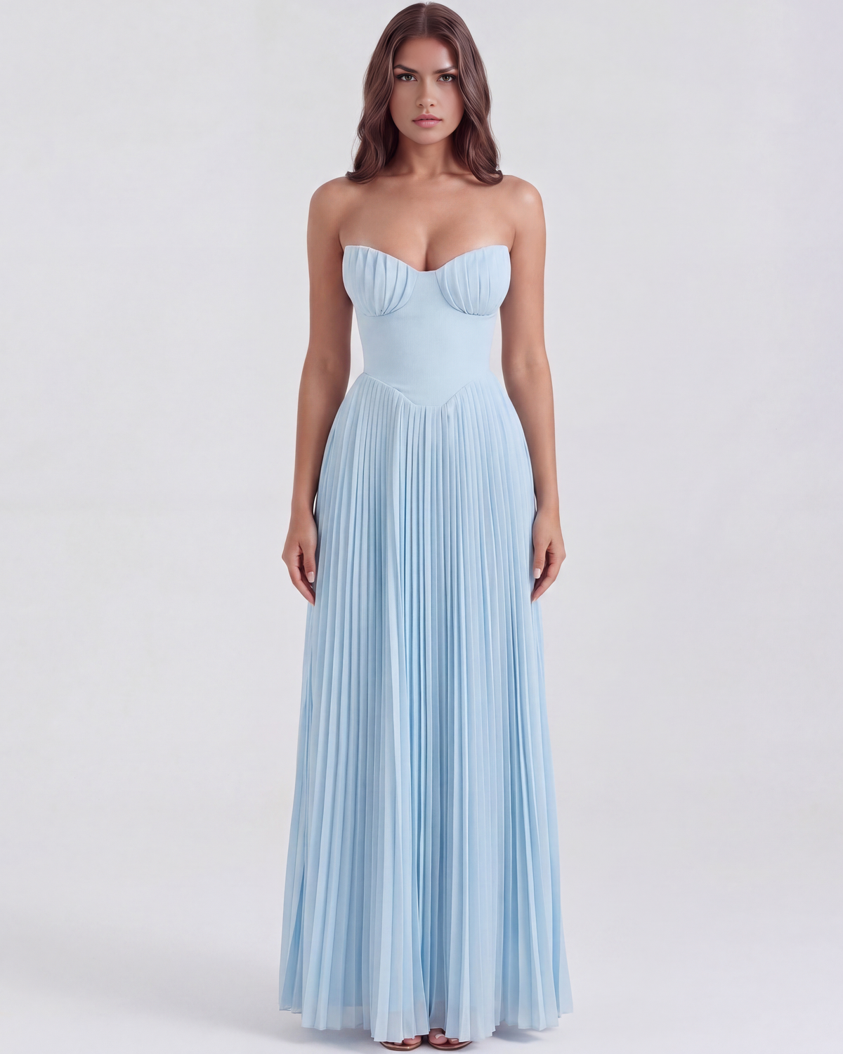 Everly | Women's Elegant Pleated Maxi Dress