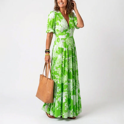 Zoey | Women's Summer Floral V-Neck Long Dress