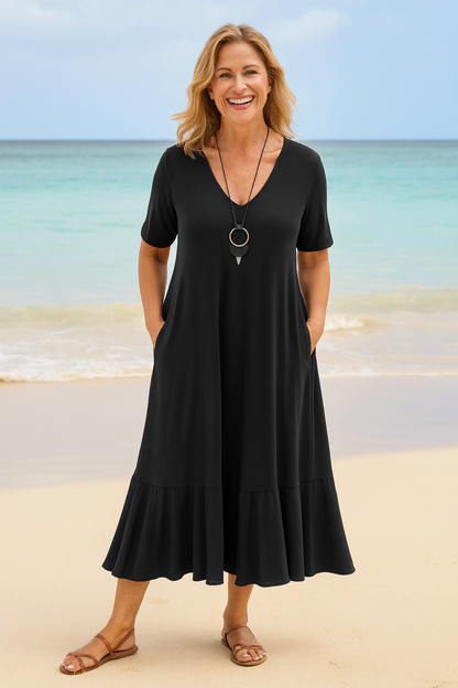 Marina | Women's Summer Boho Midi Dress