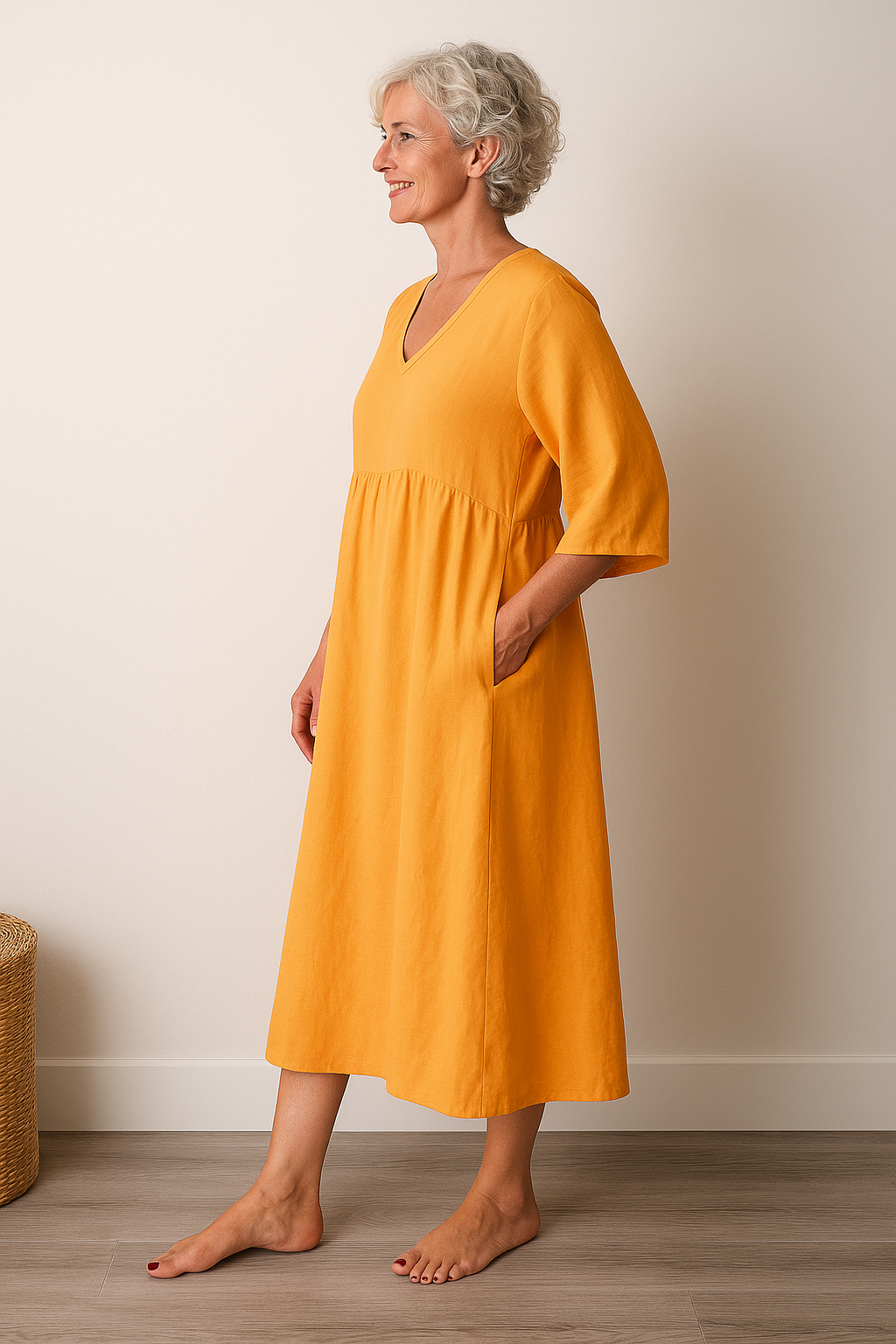 Chena | Women's Casual Shortsleeve V-Neck Dress