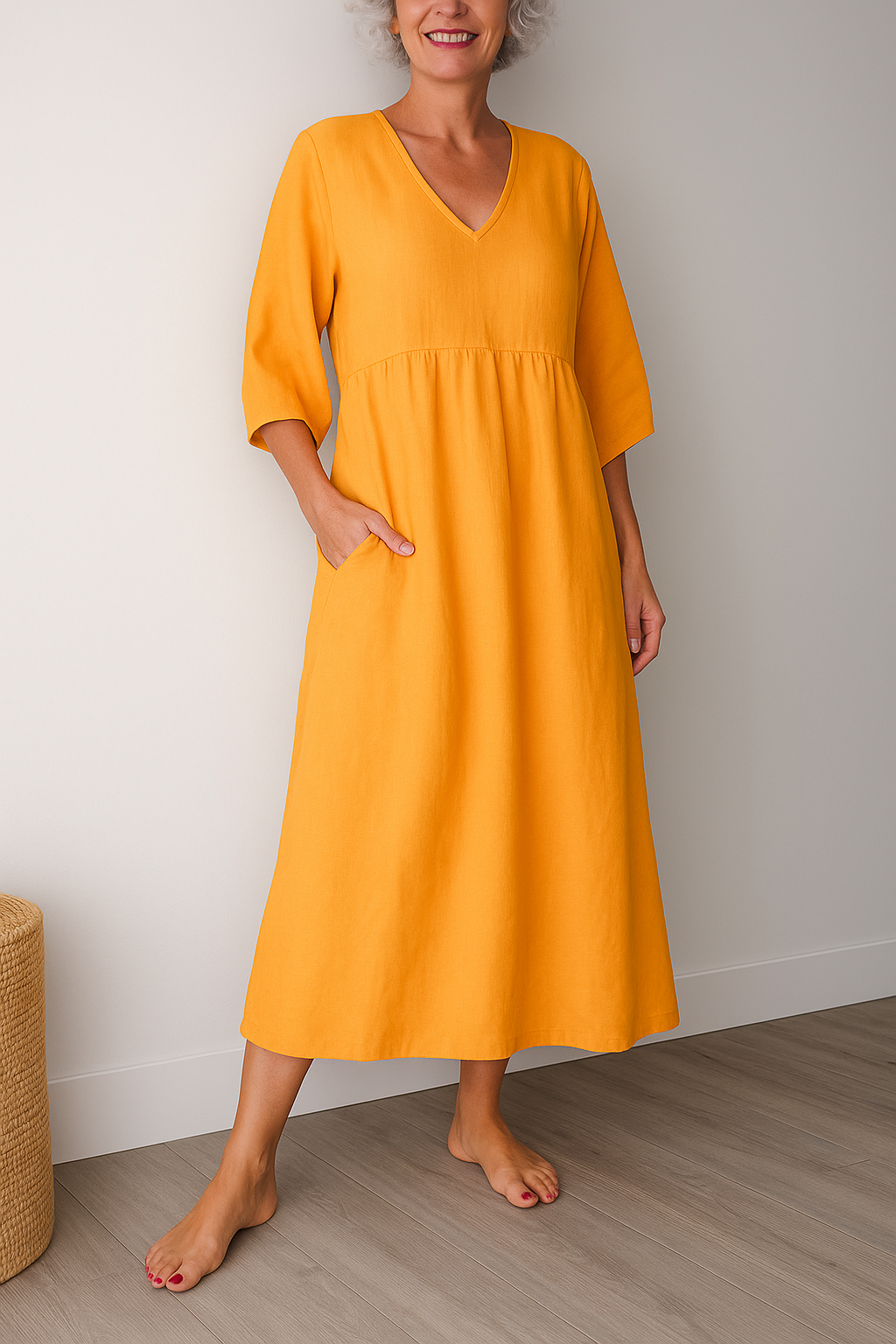 Chena | Women's Casual Shortsleeve V-Neck Dress