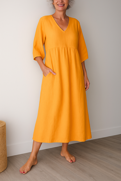 Chena | Women's Casual Shortsleeve V-Neck Dress
