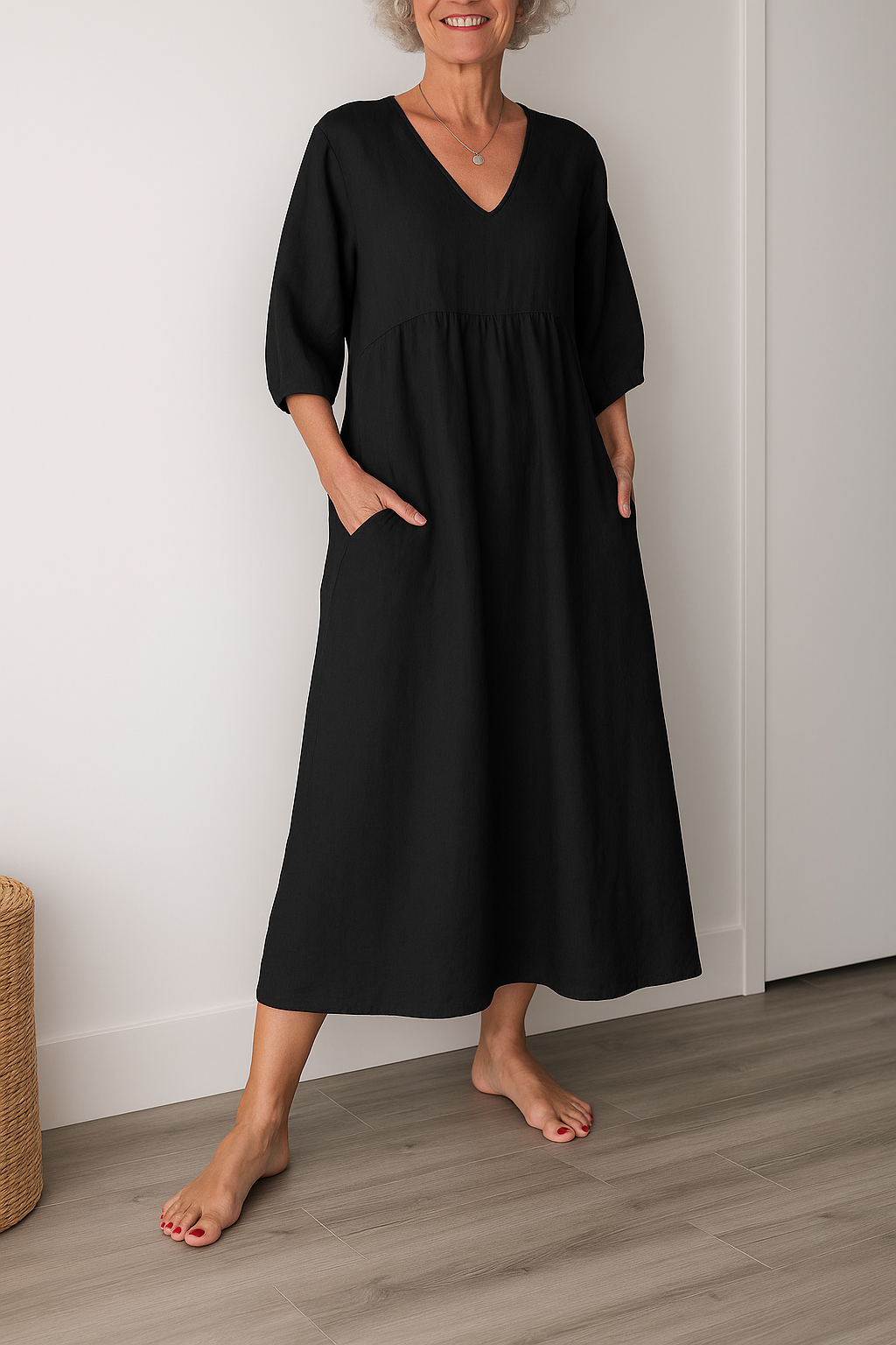 Chena | Women's Casual Shortsleeve V-Neck Dress
