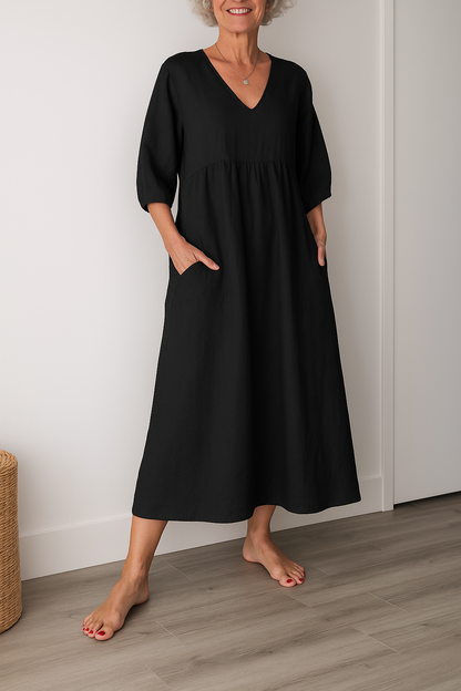 Chena | Women's Casual Shortsleeve V-Neck Dress
