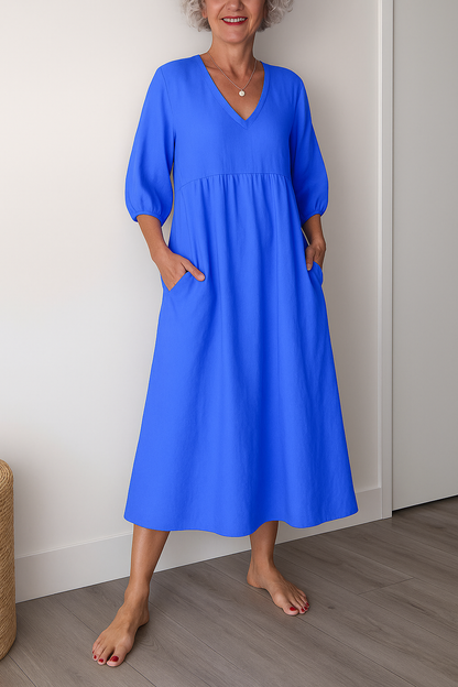 Chena | Women's Casual Shortsleeve V-Neck Dress