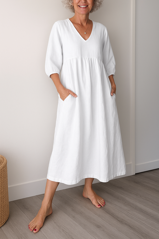 Chena | Women's Casual Shortsleeve V-Neck Dress