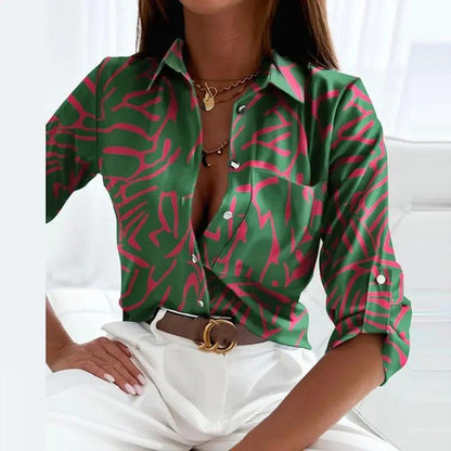Ella | Women's Printed Classic Blouse