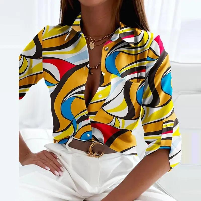 Ella | Women's Printed Classic Blouse