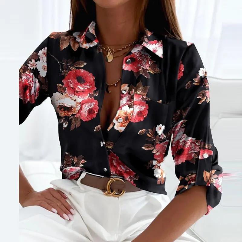 Ella | Women's Printed Classic Blouse