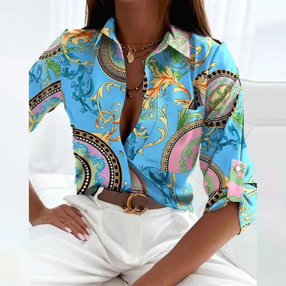 Ella | Women's Printed Classic Blouse
