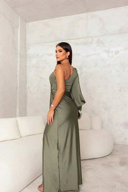 Elena | Women's Elegant One-Shoulder Wedding Guest Dress