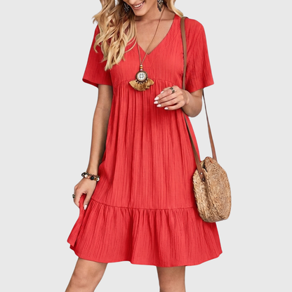 Willow | Women's Casual Summer Boho Ruffle Dress