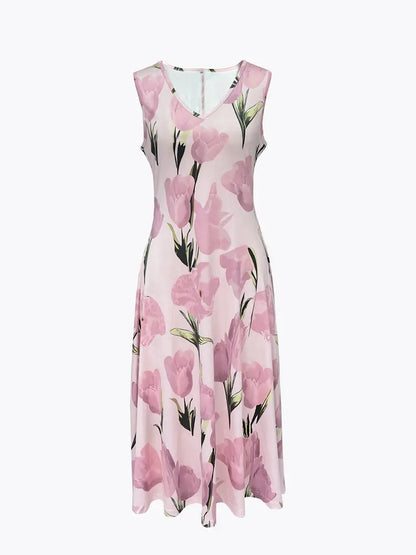 Paige | Women’s Elegant Floral Print V-Neck Maxi Dress Set