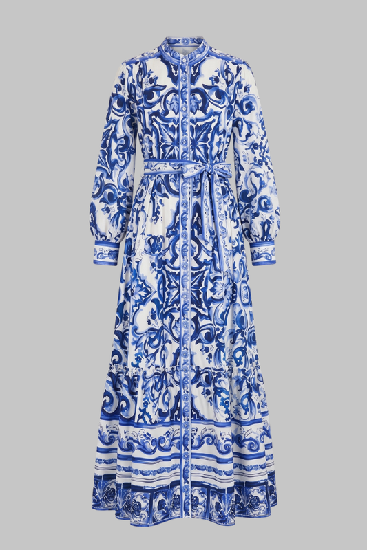 Celeste | Women's Summer Floral Maxi Dress With Puffed Sleeves